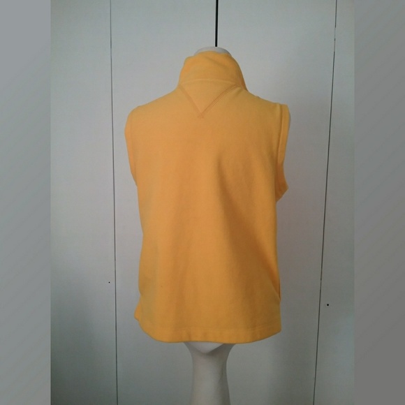 Tommy Hilfiger Sunny Yellow Fleece Zip Up Vest - Picture 3 of 6